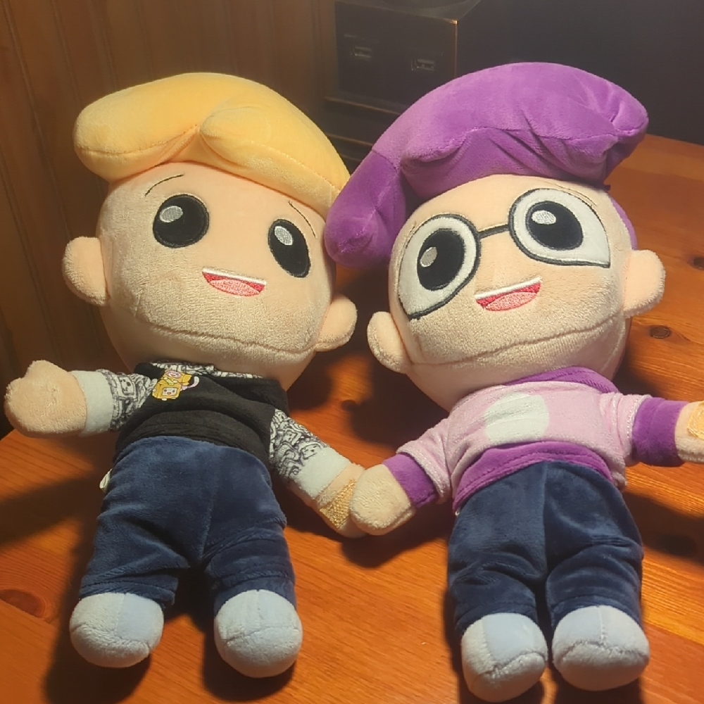 Lanky Box Adam and Justin Talking Plushies
